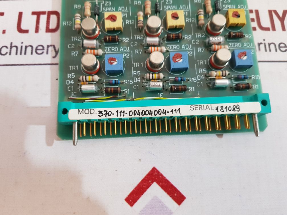 Carlo Gavazzi 370-111-004004004-111 Manual Loading Station Card