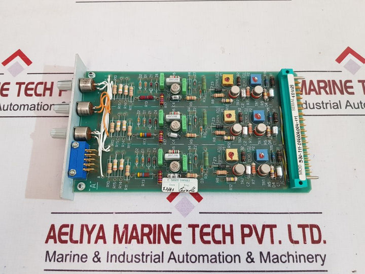 Carlo Gavazzi 370-111-004004004-111 Manual Loading Station Card