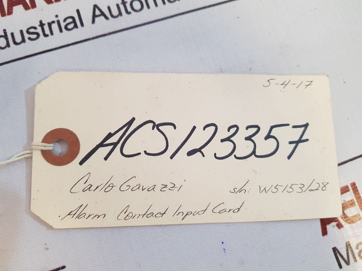 Carlo Gavazzi 6005 Alarm Control Input Card