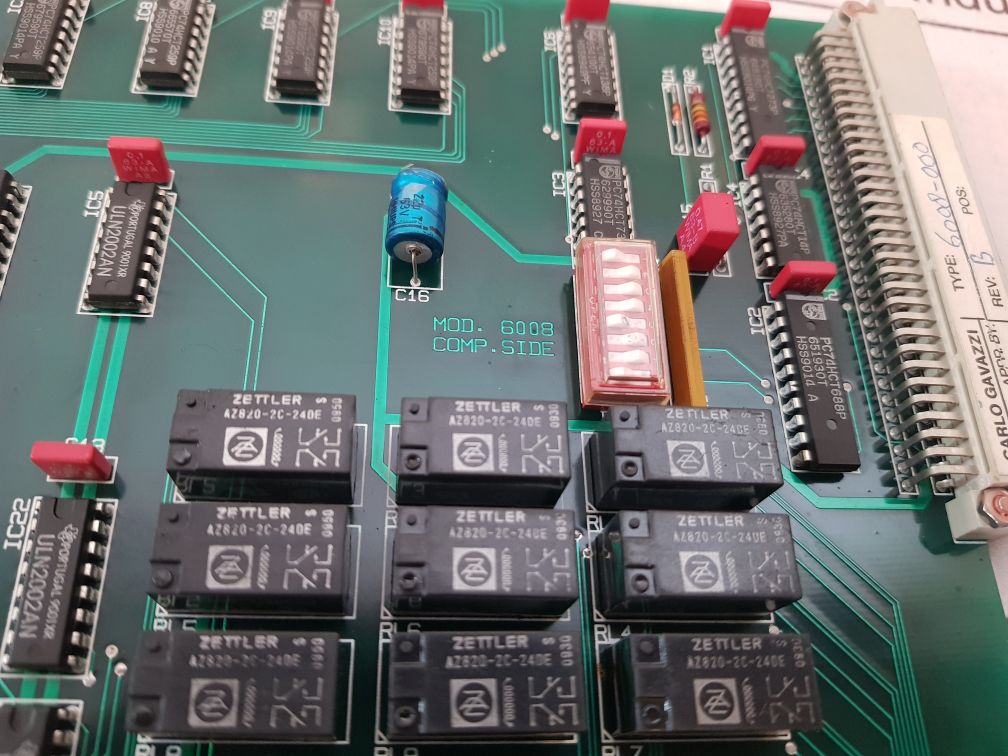 Carlo Gavazzi 6008 Rev 2 Relay Output Card