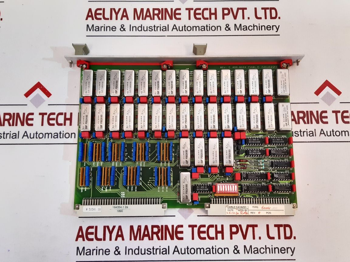 Carlo Gavazzi 91.6.004.000 Pcb Card 6004