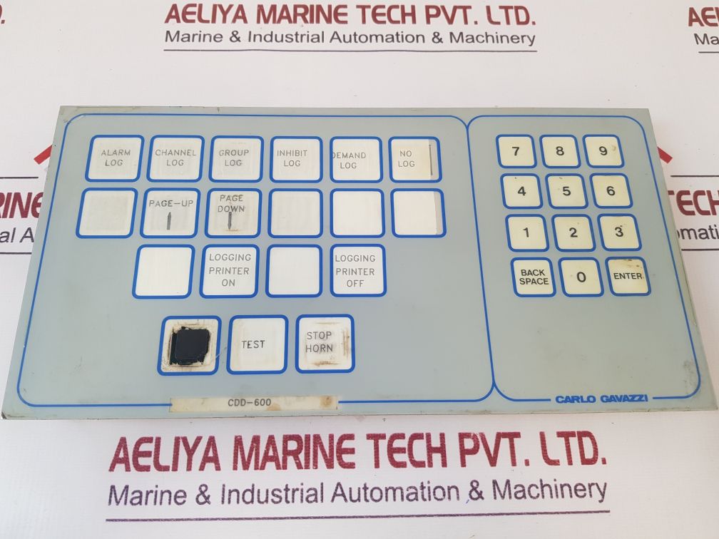 Carlo Gavazzi 93.6.020.000 Rev B Operator Keyboard Cdd-600