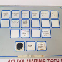 Carlo Gavazzi 93.6.020.000 Rev B Operator Keyboard Cdd-600