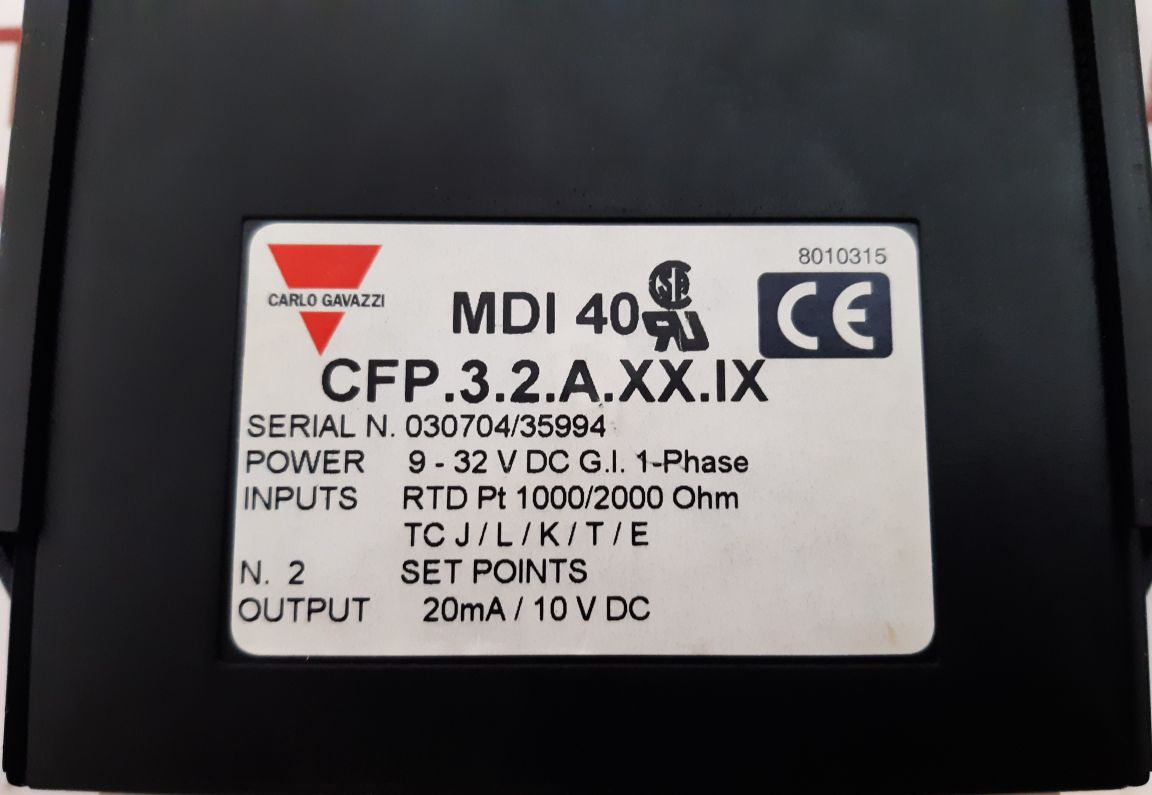 Carlo Gavazzi Mdi 40 Panel Meter Cfp.3.2.A.Xx.Ix