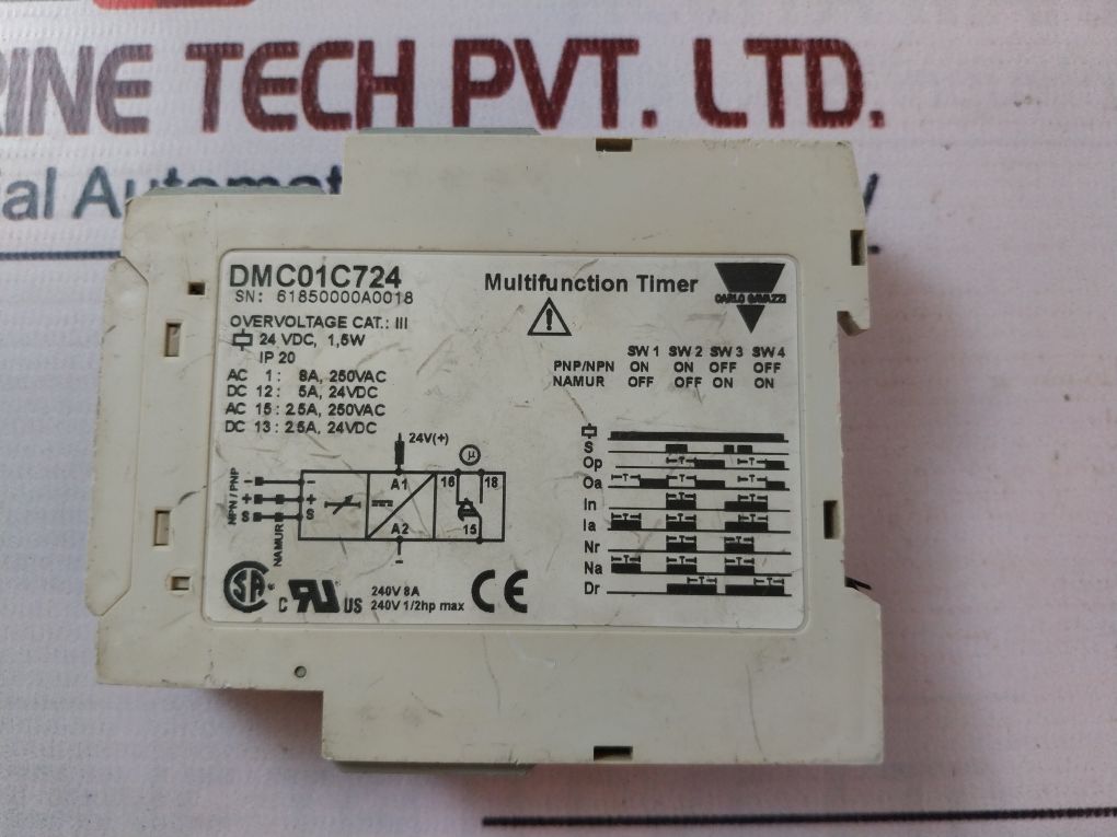 Carlo Gavazzi Dmc01C724 Multifunction Timer 24 Vdc 1,5W