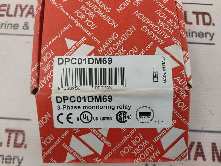 Carlo Gavazzi Dpc01Dm69 3-phase Monitoring Relay 240V 8A