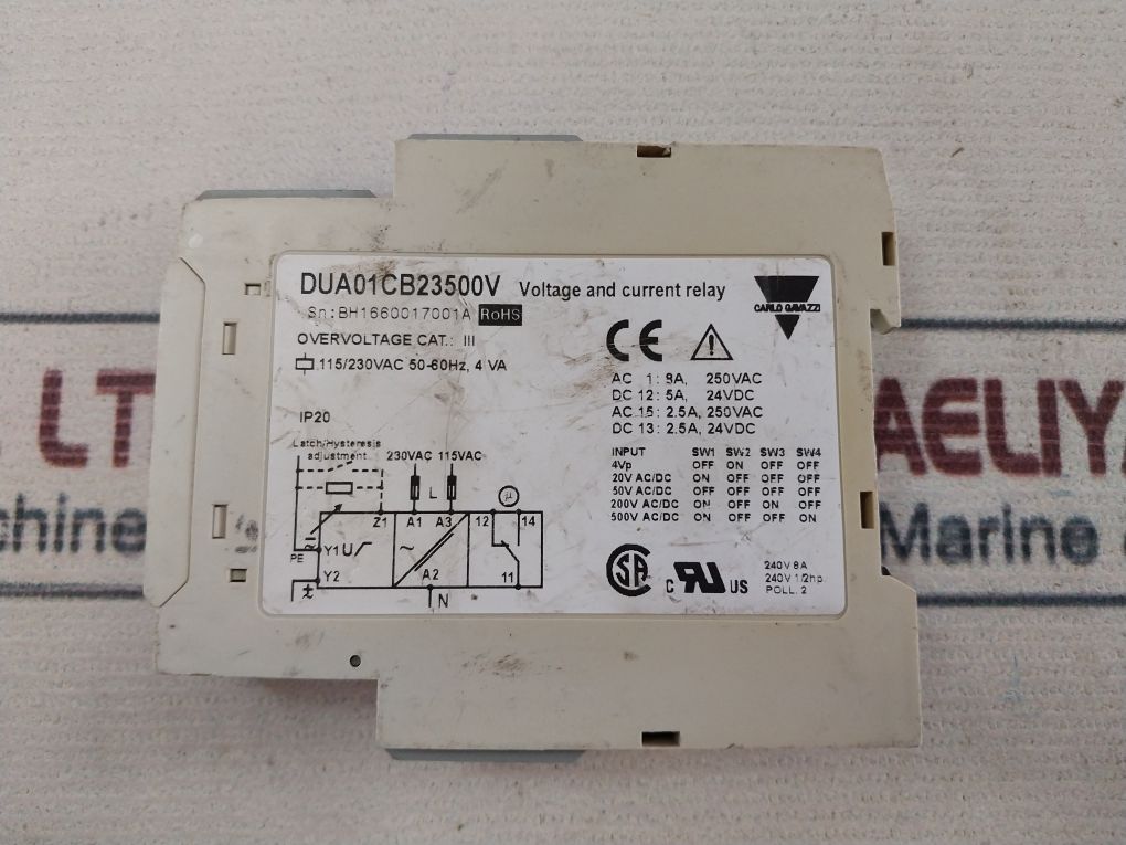 Carlo Gavazzi Dua01Cb23500V Voltage And Current Relay