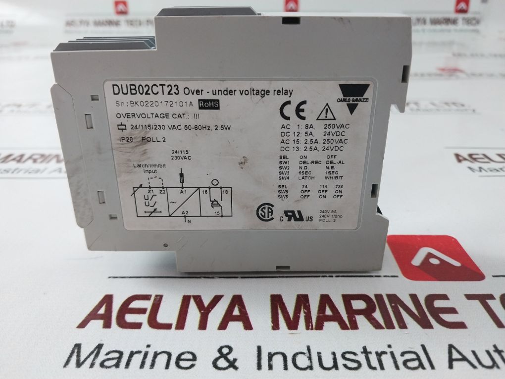 Carlo Gavazzi Dub02Ct23 Voltage Level Relay