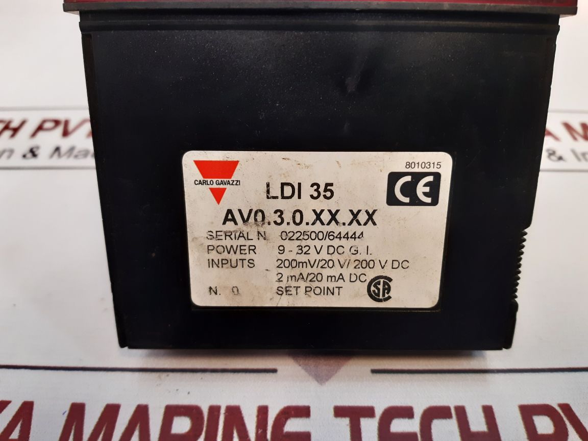 Carlo Gavazzi Ldi 35 Digital Panel Meter Av0.3.0.Xx.Xx