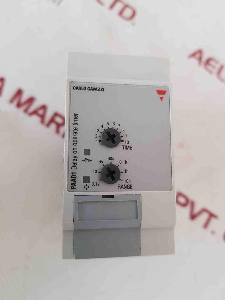 Carlo Gavazzi Paa01Dm24 Delay On Operate Timer 24-240 Vac/Dc 50-60Hz