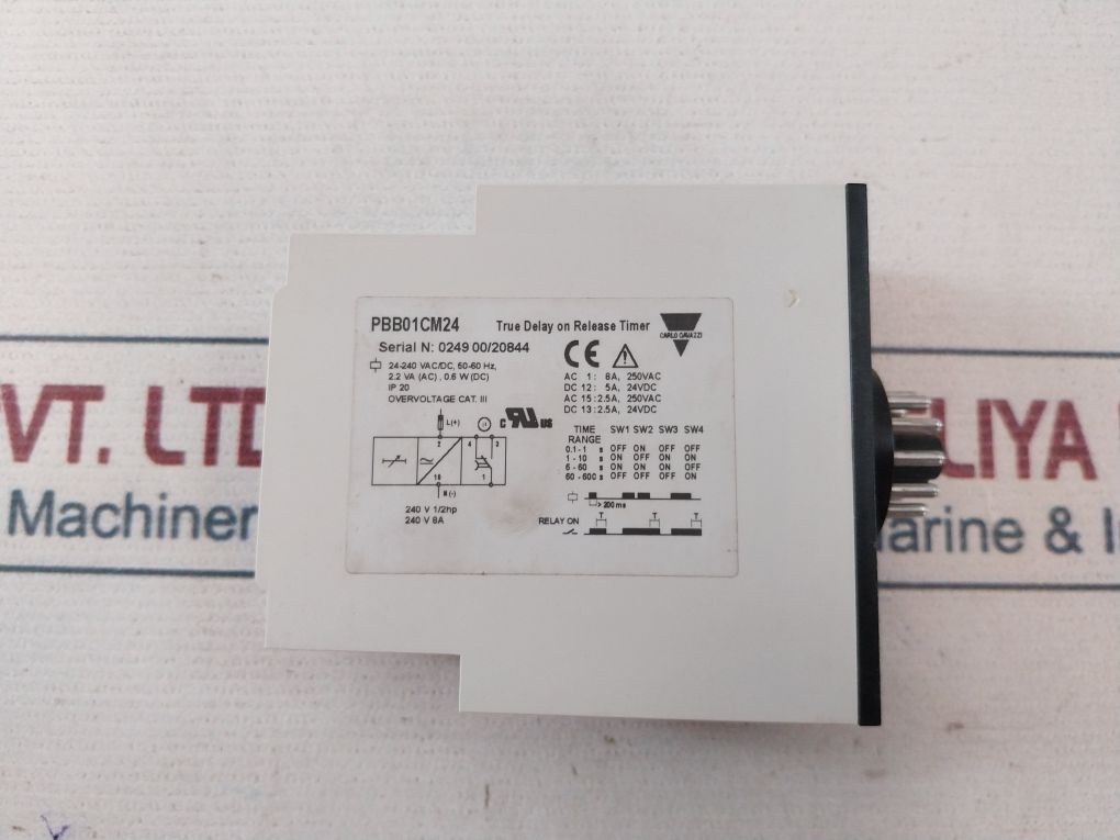 Carlo Gavazzi Pbb01Cm24 True Delay On Release Timer