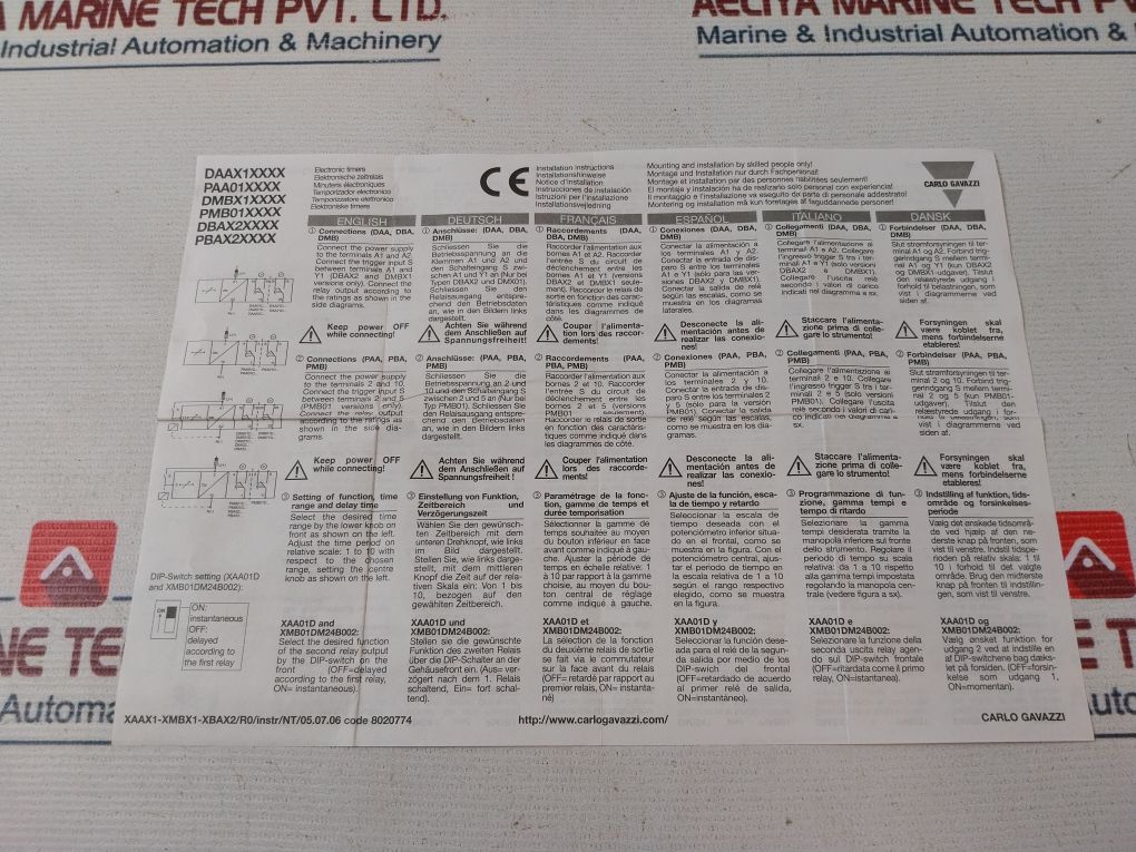 Carlo Gavazzi Pmb01Dm24 Multifunctional Timer