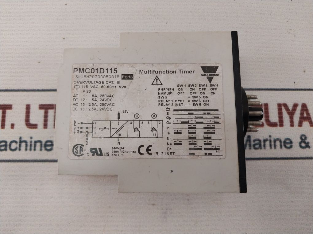Carlo Gavazzi Pmc01D115 Multifunction Timer 240V