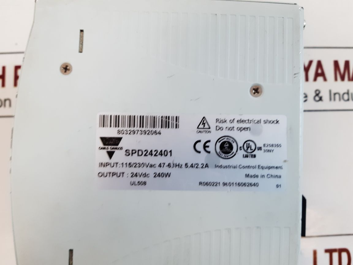 Carlo Gavazzi Power Supply Spd242401 AcDc Converter
