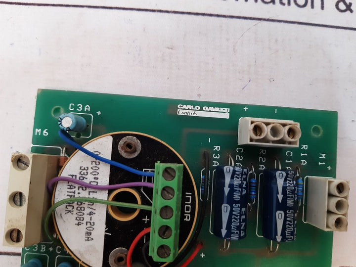 Carlo Gavazzi Pt/4-20 Ma Pcb Card