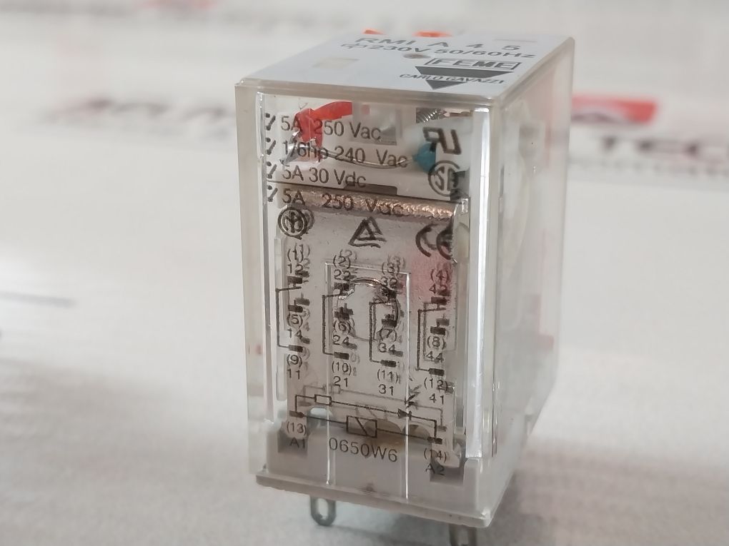 Carlo Gavazzi Rmi A 4 5 Relay With Zmi4Na Socket