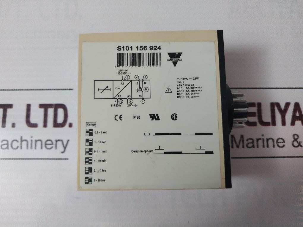 Carlo Gavazzi S101 156 924 Timer 24V~/115-230V~