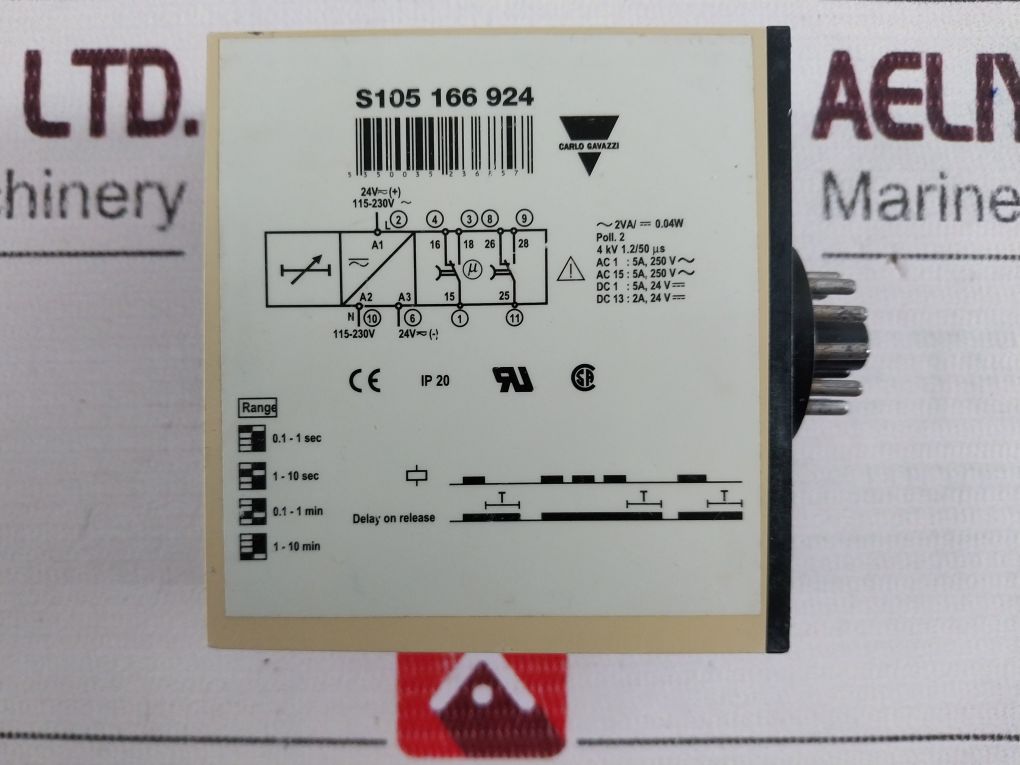 Carlo Gavazzi S105 166 924 Timer 24V~/115-230V