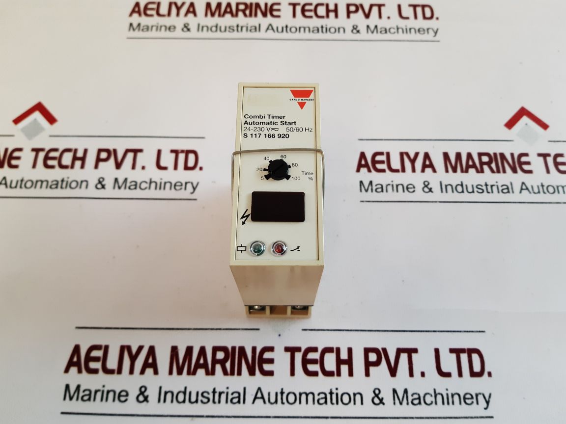 Carlo Gavazzi S 117 166 920 Combi Timer Automatic Start With Base