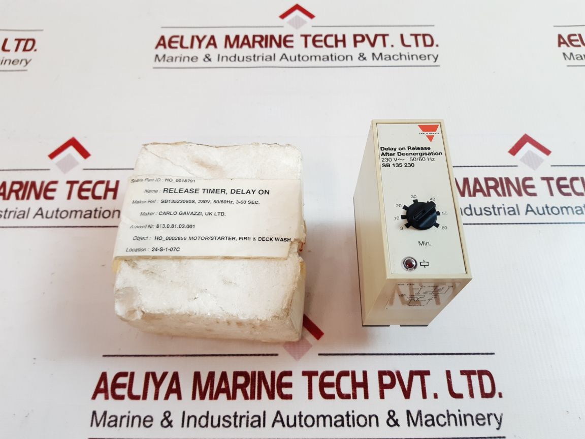 Carlo Gavazzi Sb 135 230 Delay On Release Timer 3 To 60 Min
