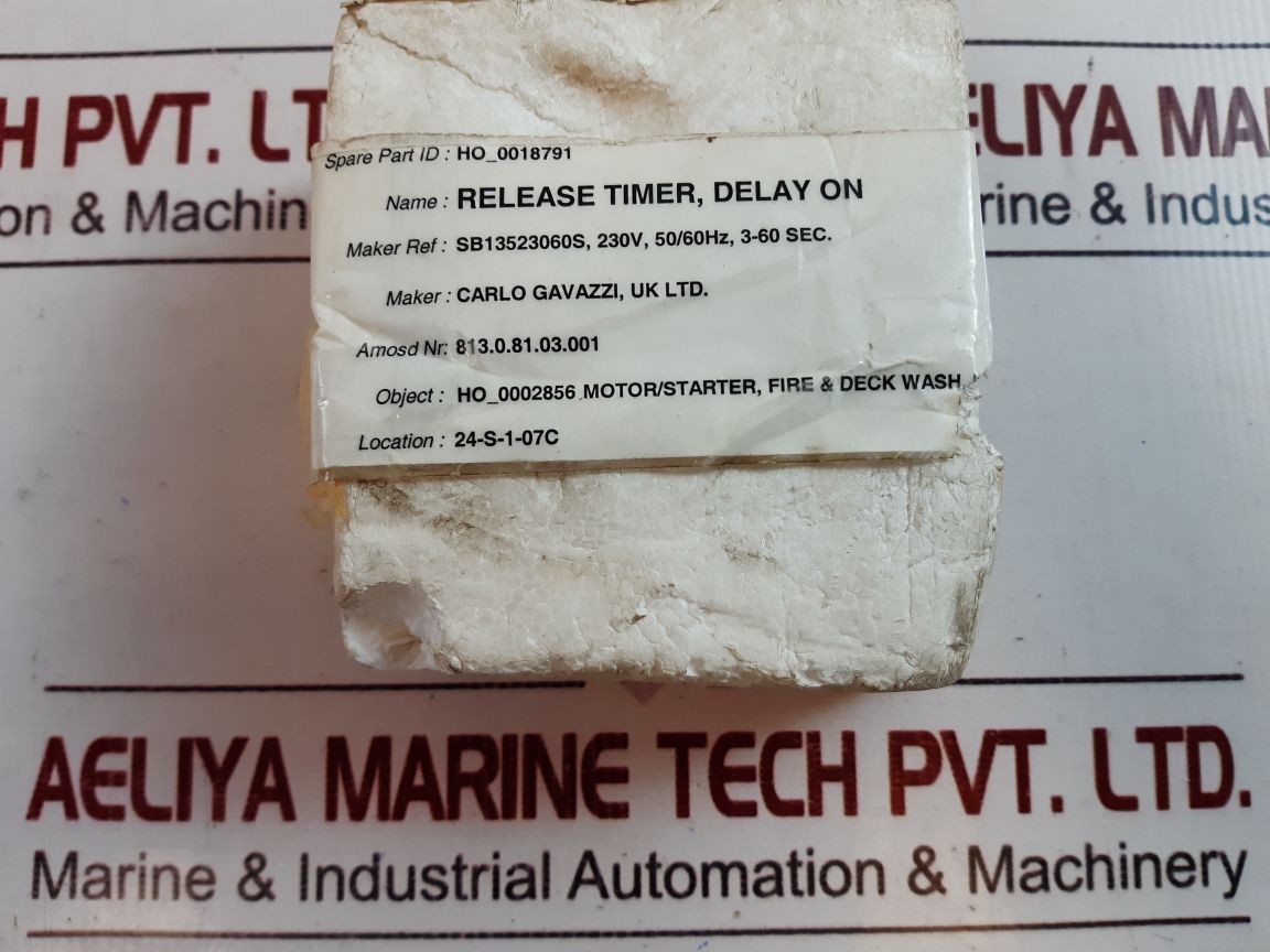 Carlo Gavazzi Sb 135 230 Delay On Release Timer 3 To 60 Min