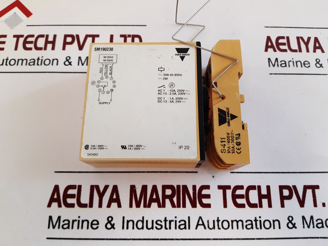 Carlo Gavazzi Sm 190 230 3-phase Sequence Current Relay