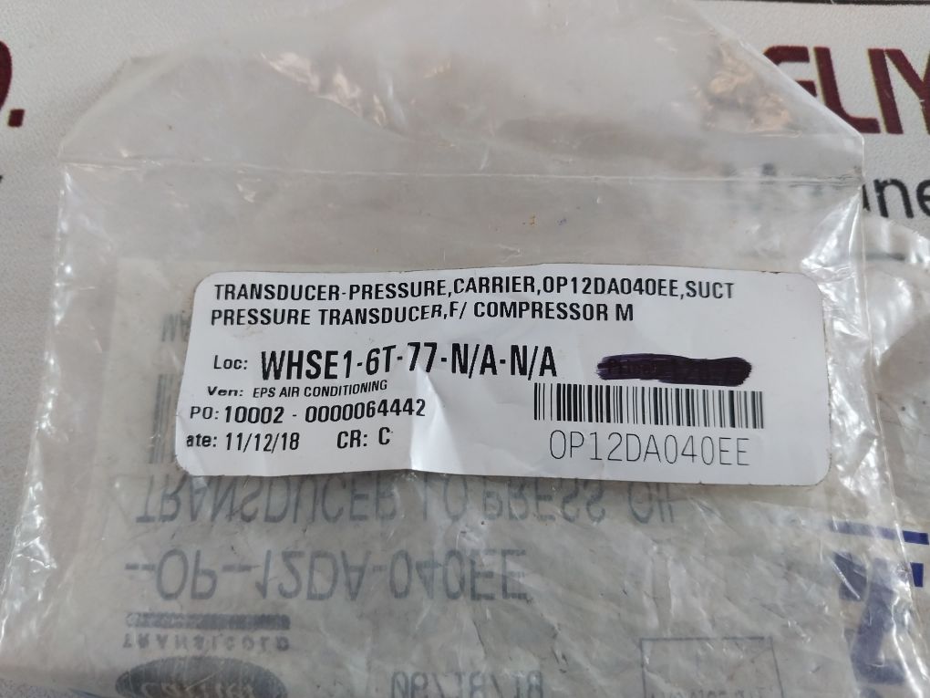 Carrier 0P12Da040 Low Voltage Sensor