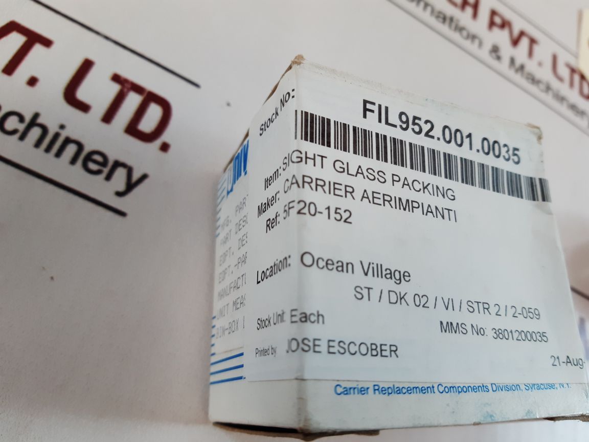 Carrier 5F20-152 Sight Glass