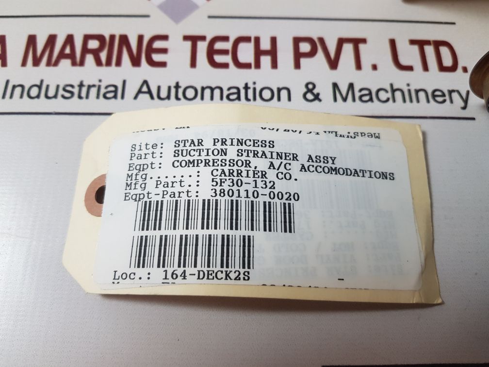 Carrier Suction Strainer Assy 5F30-132