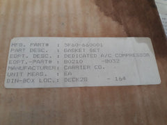 Carrier 5F60-660001 Handhole Cover Gasket