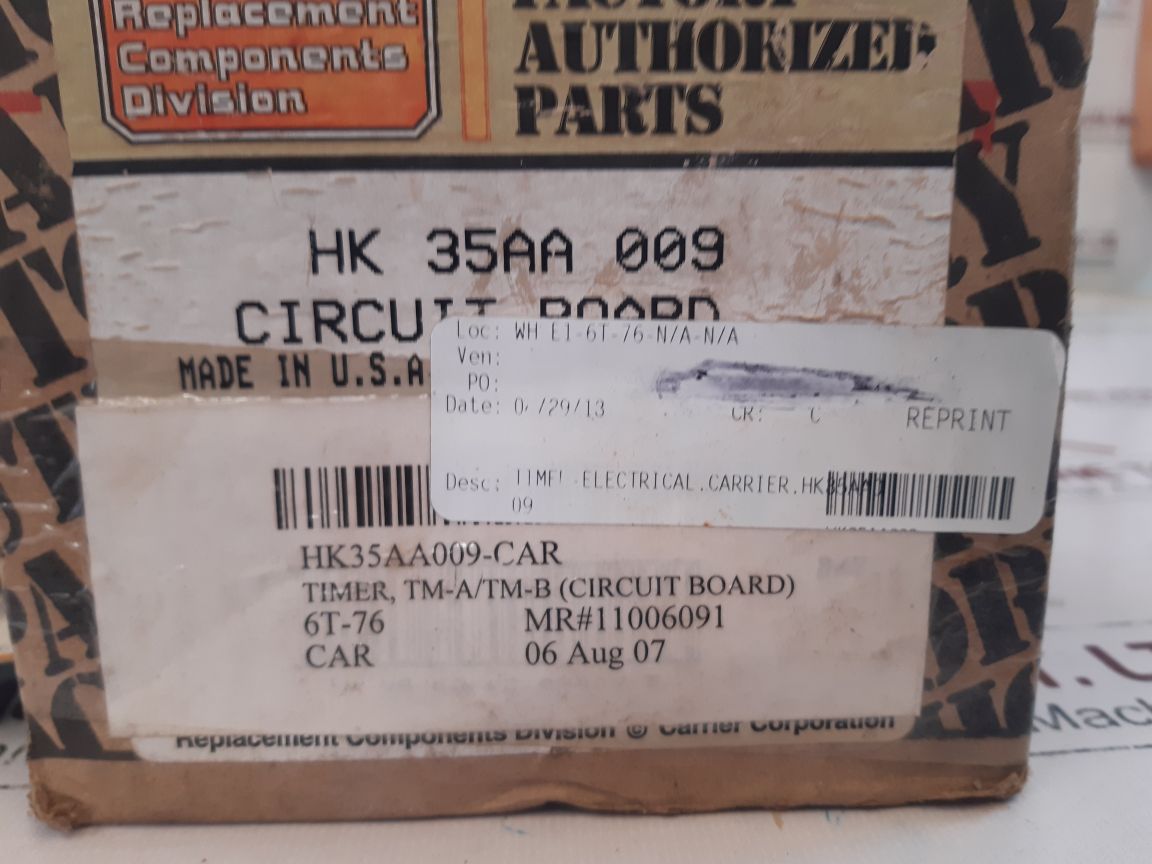 Carrier Hk35Aa009 Circuit Board 1069-83-103A Sequence Timer