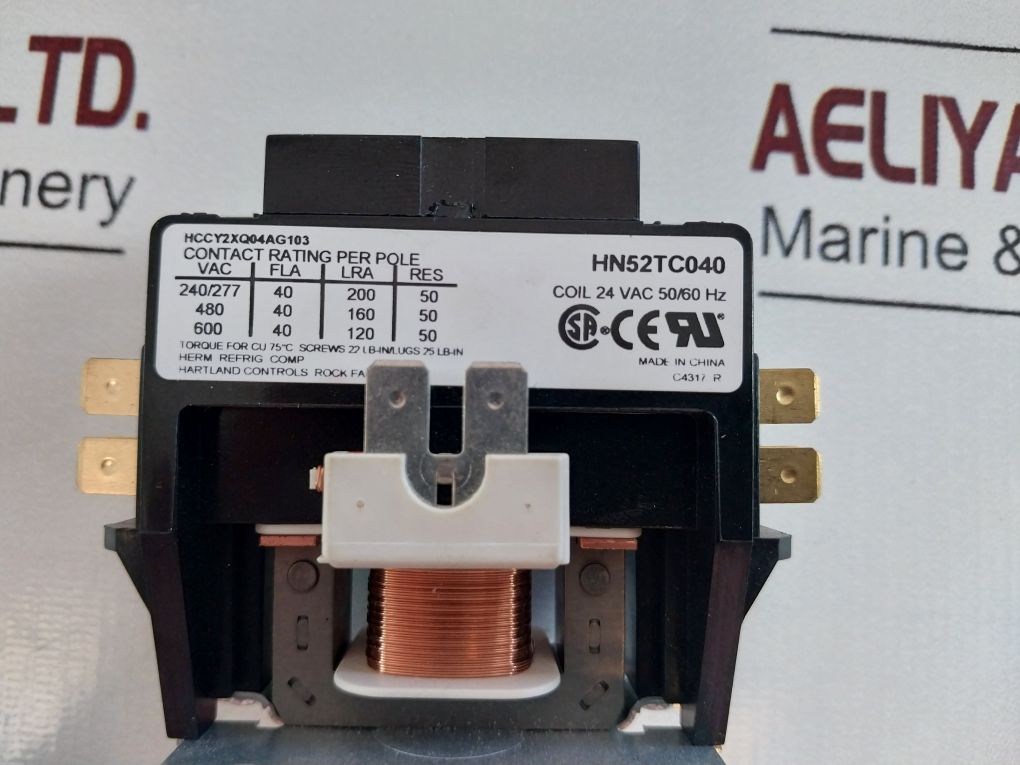 Carrier Hn52Tc040 Contactor Hccy2Xq04Ag103 24 Vac