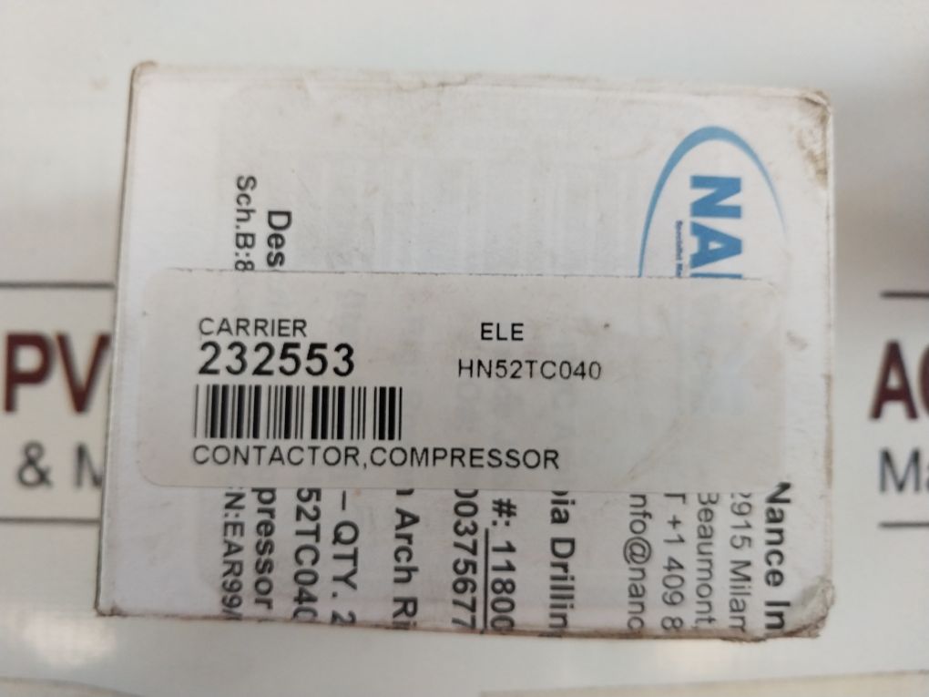Carrier Hn52Tc040 Contactor Hccy2Xq04Ag103 24 Vac
