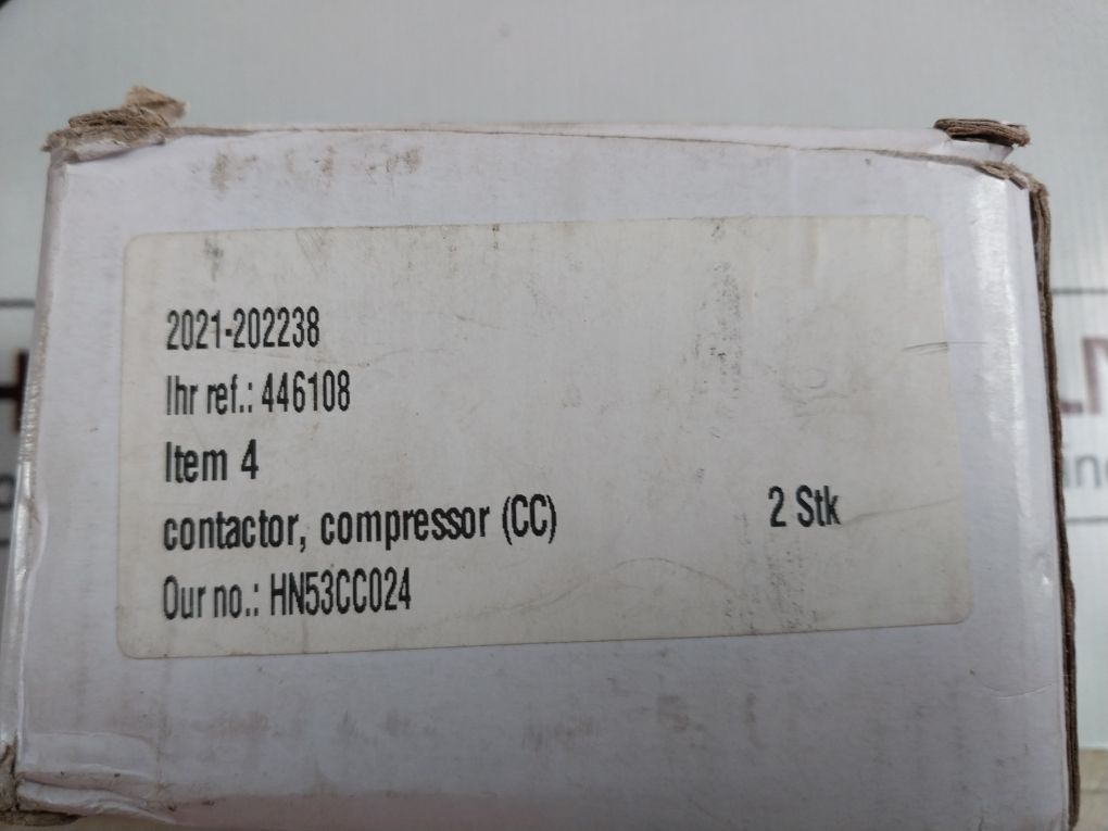 Carrier Hn53Cc024 Contactor 24Vac 50/60Hz
