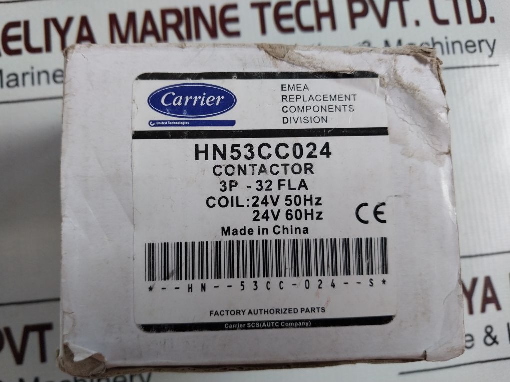 Carrier Hn53Cc024 Contactor 24Vac 50/60Hz