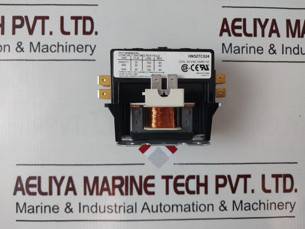 Carrier Hn52Tc024 Contactor Hccy2Xq02Ag103 Coil 24Vac 50/60 Hz