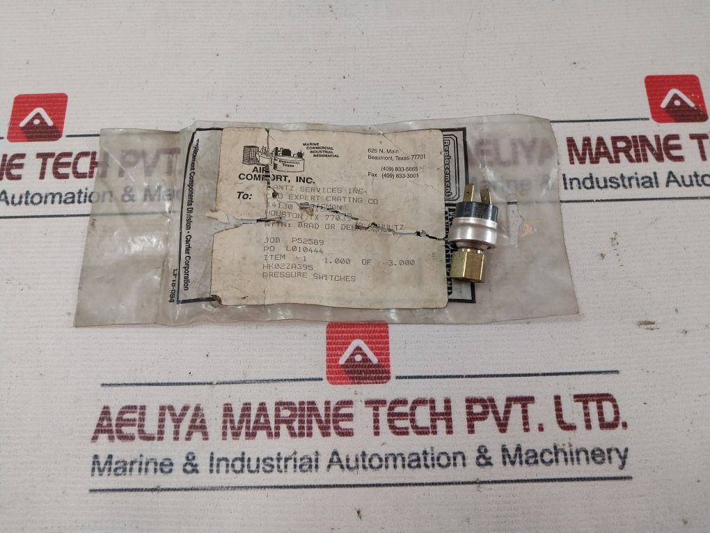 Carrier Ps 80-03-0018 Pressure Switch Hk02Za395