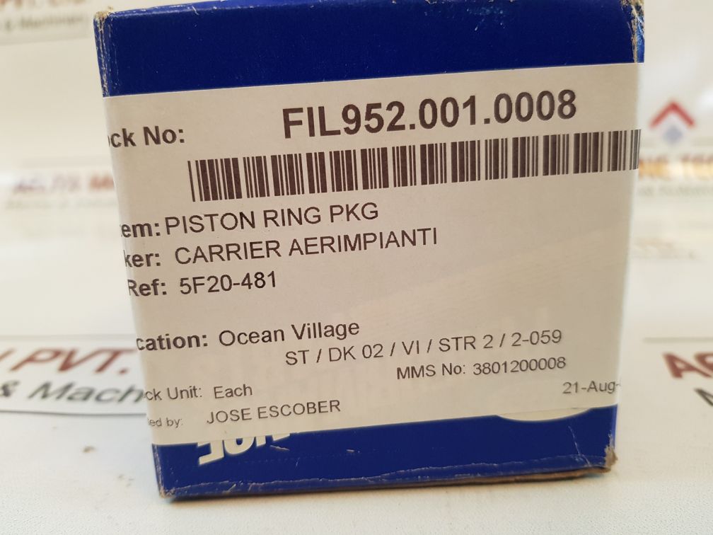Carrier Transicold 17-10523-04 Piston Ring Set