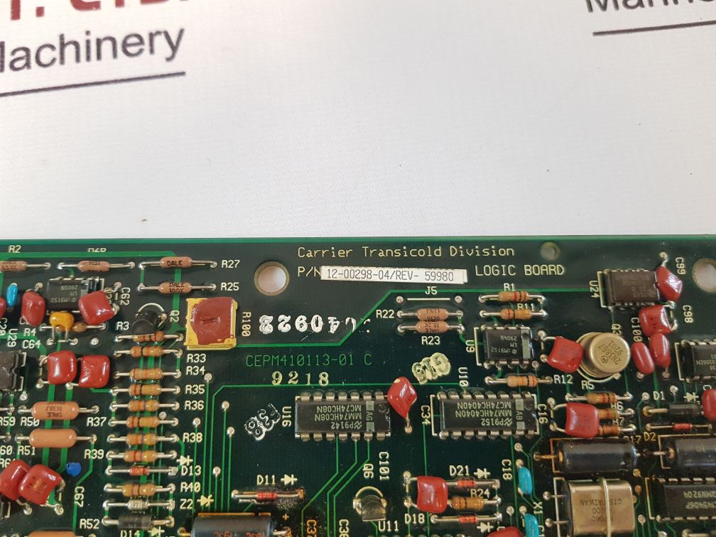 Carrier Transicold Division 12-00298-04Rev-59980 Logic Board
