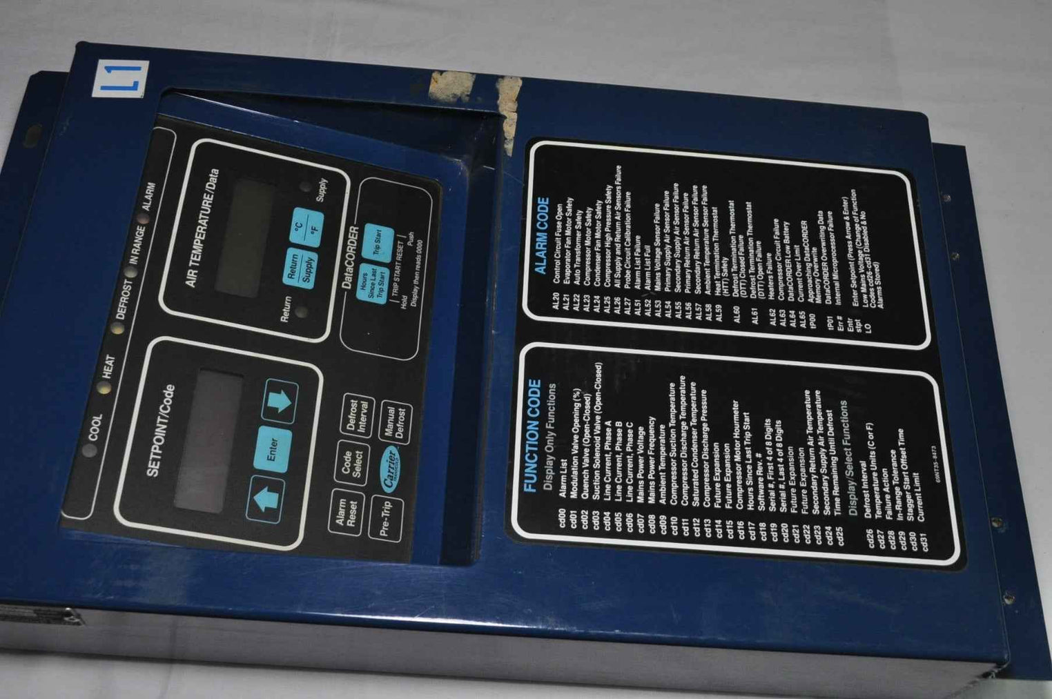 Carrier Transicold Nt41-598-5 Alarm Panel