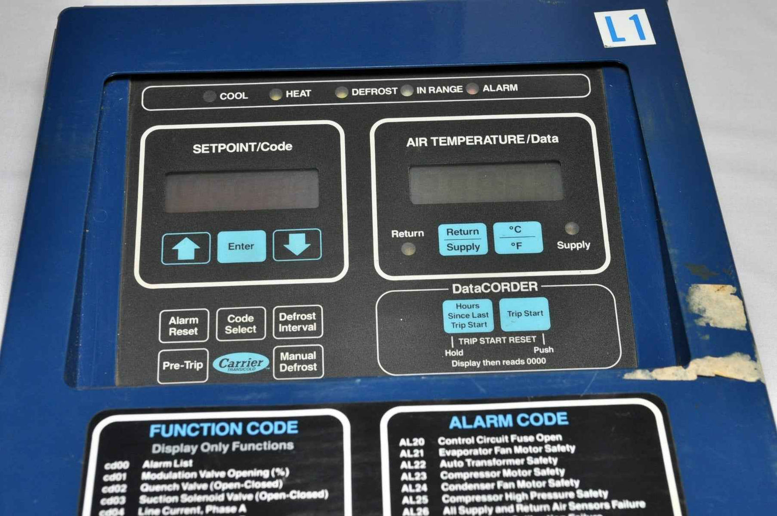 Carrier Transicold Nt41-598-5 Alarm Panel