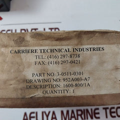 Carriere 3-0511-0301 1600-800/1A