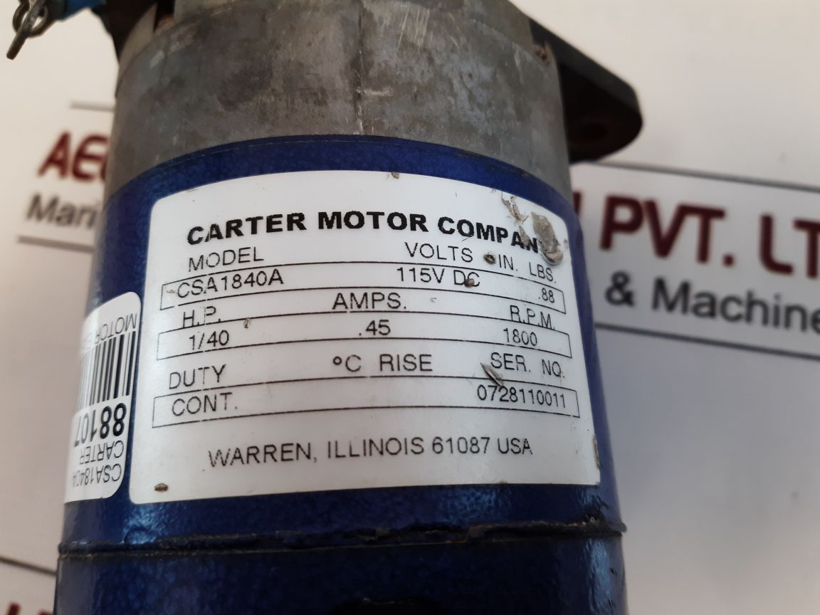 Carter Csa1840A Motor
