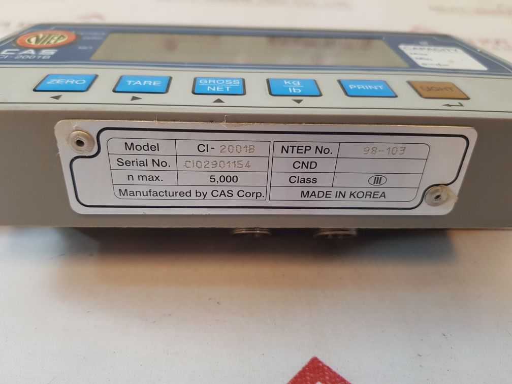 Cas ci-2001b indicator with bright lcd display