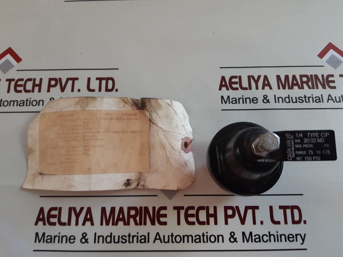 Cash Valve 14 Cp Differential Pressure Reducing Valve