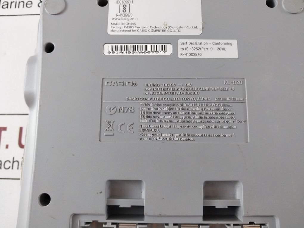 Casio Label It Kl-820 Printer
