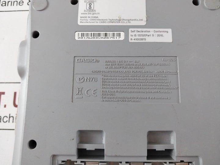 Casio Label It Kl-820 Printer
