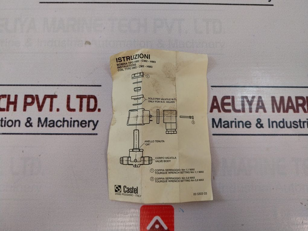 Castel Hm2 Solenoid Valve Coil