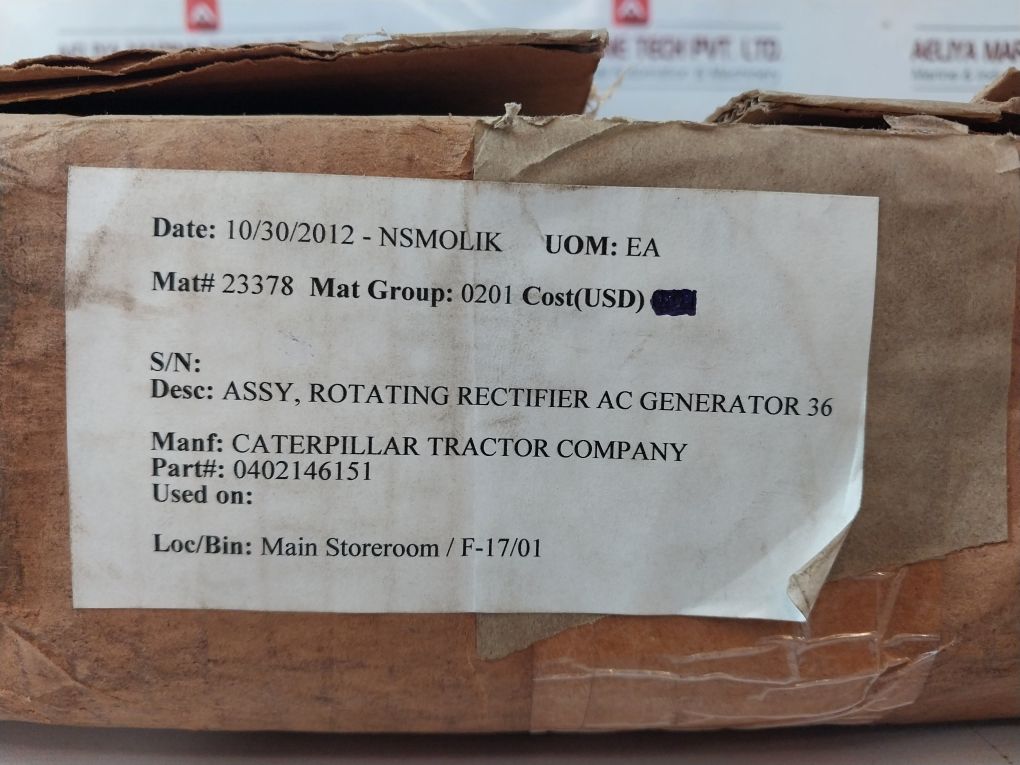 Caterpillar 0445-12-1-09 Generator Rotating Rectifier Assembly