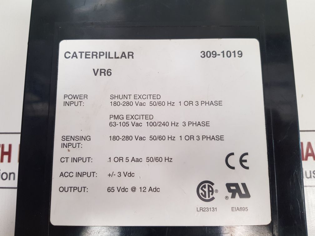 Caterpillar 309-1019 Automatic Voltage Regulator